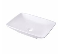Relaxdays Lavabo rectangulaire sans trou