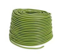 Relaxdays Lien Tubulaire pour Plantes, Tuyau Creux en Caoutchouc, 50 m x 3 mm, pour Fleurs, arbrisseaux, Arbres, Vert