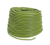 Relaxdays Lien Tubulaire pour Plantes, Tuyau Creux en Caoutchouc, 50 m x 3 mm, pour Fleurs, arbrisseaux, Arbres, Vert