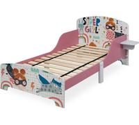 relaxdays Lit d'enfant Superheldin avec étagère