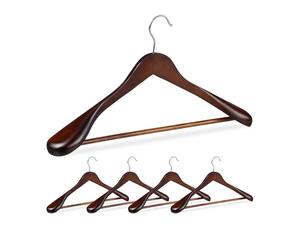 Relaxdays Lot 10 cintres costume épaules larges