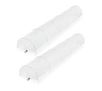 Relaxdays Lot 2 tunnels de croissance 3,7 m PVC