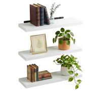 Relaxdays Lot 3 étagères murales