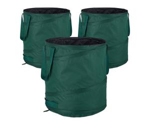 Relaxdays Lot 3 sacs à déchets de jardin 60 L