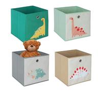 Relaxdays Caisses de rangement enfant lot de 4