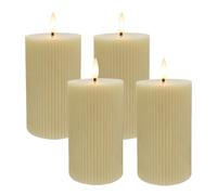 Relaxdays Lot 4 bougies LED