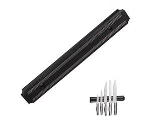 Relaxdays Lot de 10 barres magnétiques noires