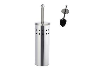 Relaxdays Lot de 10 brosses WC rondes en inox