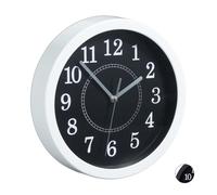 Relaxdays Lot de 10 horloges murales rondes 20 cm