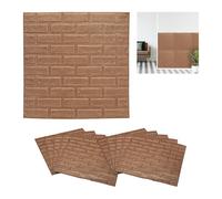 Relaxdays Lot de 10 panneaux muraux effet brique