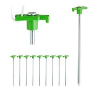 relaxdays Piquet de sol rocheux, set de 10 pièces