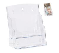 Relaxdays Lot de 10 présentoirs flyer A4 2 étages