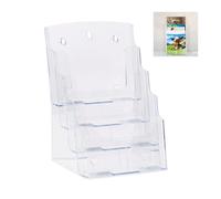 Relaxdays Lot de 10 présentoirs flyer A4