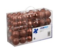 Relaxdays Lot de 100 boules de Noël