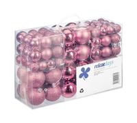 Relaxdays Lot de 100 boules de Noël