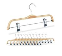 Relaxdays Lot de 12 cintres à pantalon