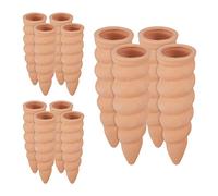 Relaxdays Lot de 12 cônes d'arrosage pour Plantes - pour Bouteilles de 1,5 l - 16,5 x 5 cm - Terre Cuite