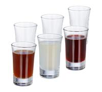 Relaxdays Lot de 12 verres à liqueur de 4 cl