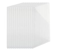 Relaxdays Lot de 14 plaques alvéolaires à Double paroi 4 mm, pour Serre, H : 121 x 60,5 cm, Polycarbonate, Transparent