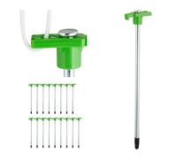 Relaxdays Lot de 18 piquets de Fixation, pour sols durs, 25 cm, Vert Clair | acier, sardines robustes pour le camping