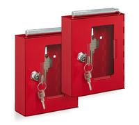 Relaxdays Lot de 2 boîtes à clés