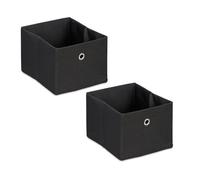 Relaxdays Lot de 2 boites de rangement