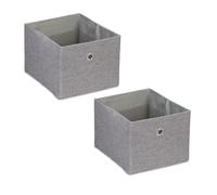 Relaxdays Lot de 2 boites de rangement