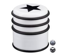 Relaxdays Lot de 2 butoirs avec étoile