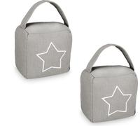relaxdays Lot de 2 butoirs de porte avec motif d'étoile