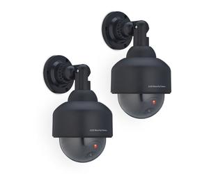 Relaxdays Lot de 2 caméras factices noires