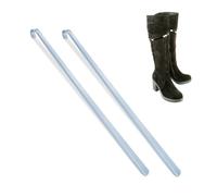 Relaxdays Chausse-Pied Long, Lot de 2, en métal, Stable, à Suspendre, Aide pour Enfiler Vos Chaussures, 70 cm, Gris
