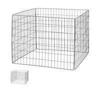 Relaxdays Composteur de Jardin, Lot de 2, en métal (Acier), 560 litres, H x L x P : 70 x 90 x 90 cm, Noir