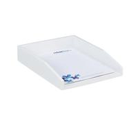 Relaxdays Lot de 2 corbeilles à courrier bambou