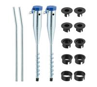 Relaxdays Lot de 2 douilles pour le sol