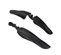 Relaxdays Jeu de garde-boue avant et arrière, universels, pour roues de vélo de 24-28", avec protection anti-éclaboussures, en noir, H x B x T: ca. 10,5 x 7,5 x 55 cm