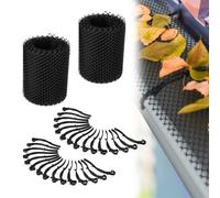 Relaxdays Lot de 2 grilles de gouttières 6 m