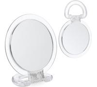 relaxdays Lot de 2 miroirs avec poignée rabattable