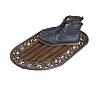 Relaxdays Lot de 2 paillassons fonte brosse pieds