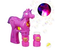 Relaxdays Lot de 2 pistolets à bulles Licorne