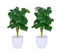 Relaxdays Lot de 2 plantes artificielles