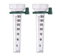 Relaxdays Lot de 2 pluviomètres avec support