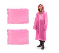 Relaxdays Lot de 2 ponchos jetables en couleur