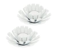 Relaxdays Lot de 2 porte-bougies en forme de fleur