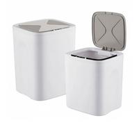 Relaxdays Lot de 2 poubelles capteur