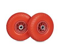 Relaxdays Lot de 2 roues pour diable en PU 3.00-4