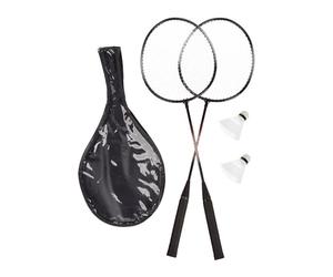 Relaxdays Lot de 2 sets de badminton avec sac