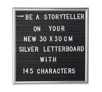 Relaxdays Lot de 2 tableaux à lettres 30 x 30 cm