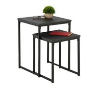 Relaxdays Lot de 2 tables d’appoint