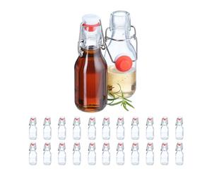 Relaxdays Lot de 24 bouteilles en verre