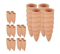 Relaxdays Lot de 24 cônes d'arrosage pour Plantes - pour Bouteilles de 1,5 l - 16,5 x 5 cm - Terre Cuite